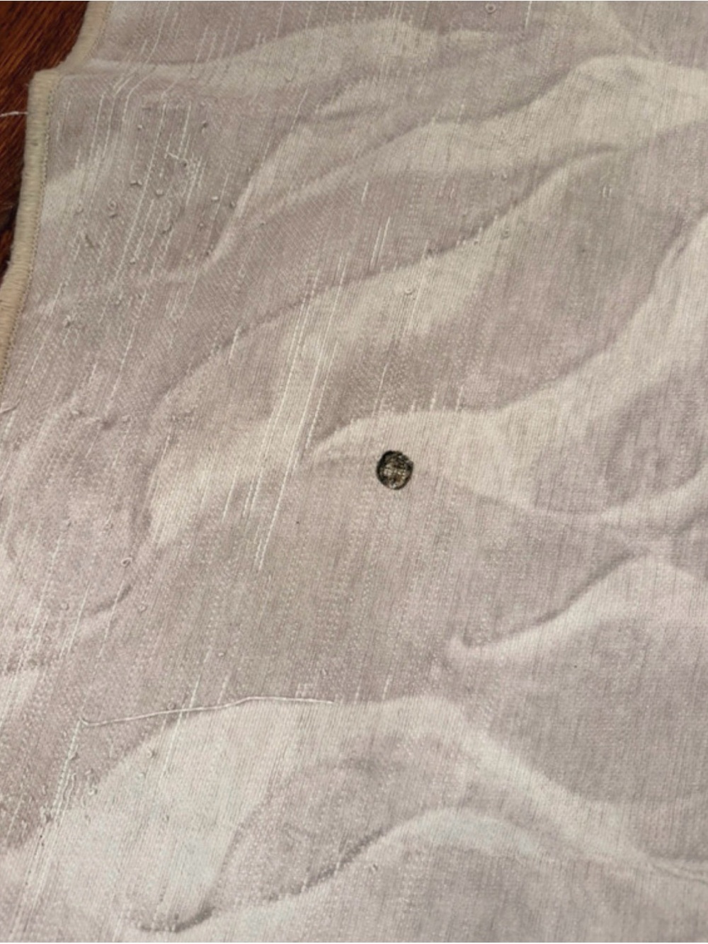 Round Textured Area Rug - Neutral Cream washable - Picture 3 of 5